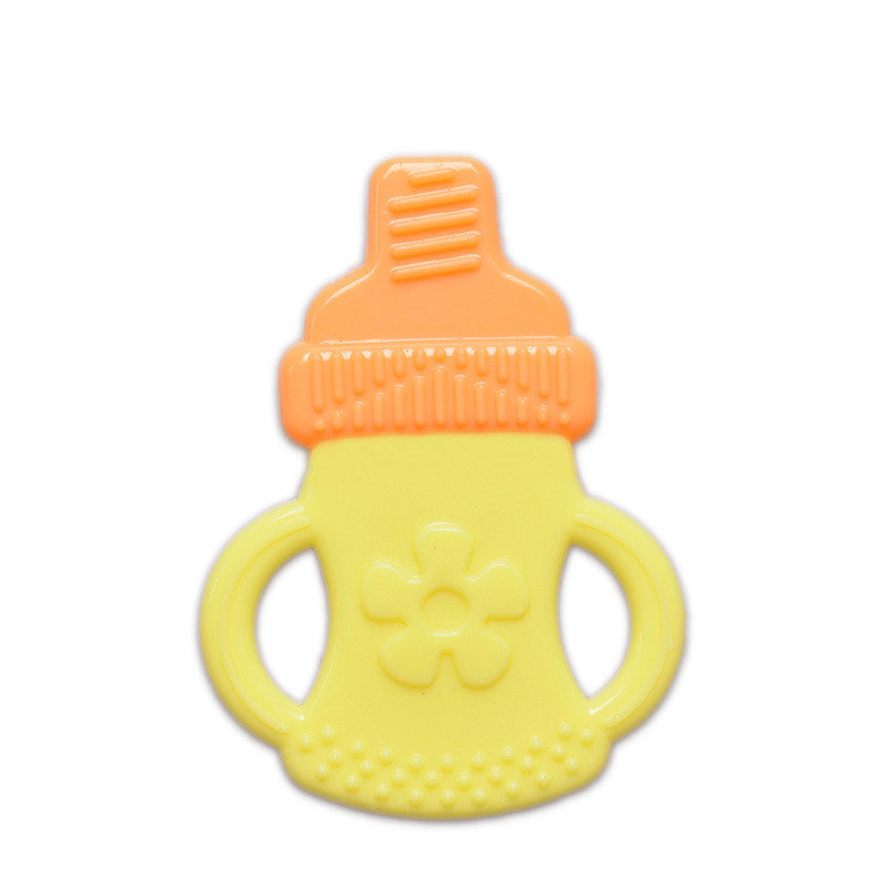 Toddlers Infants Baby Teething Toy Soft Silicone Fruit Teether Holder