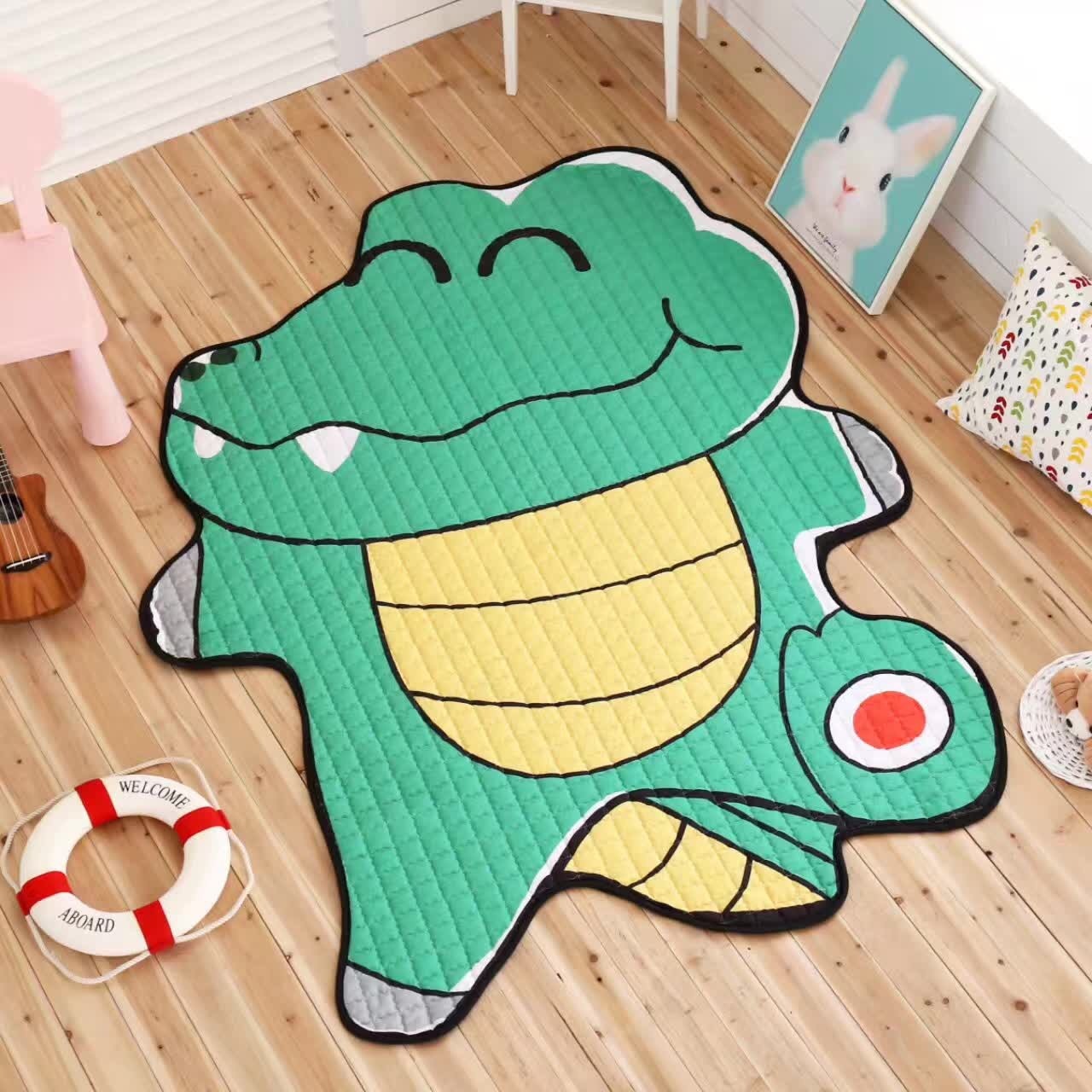 Toys Baby Play Mat Kids Carpet White Tiger Plush Rugs For Liveing Room Decoration Floor Mats Developing Mat For Children