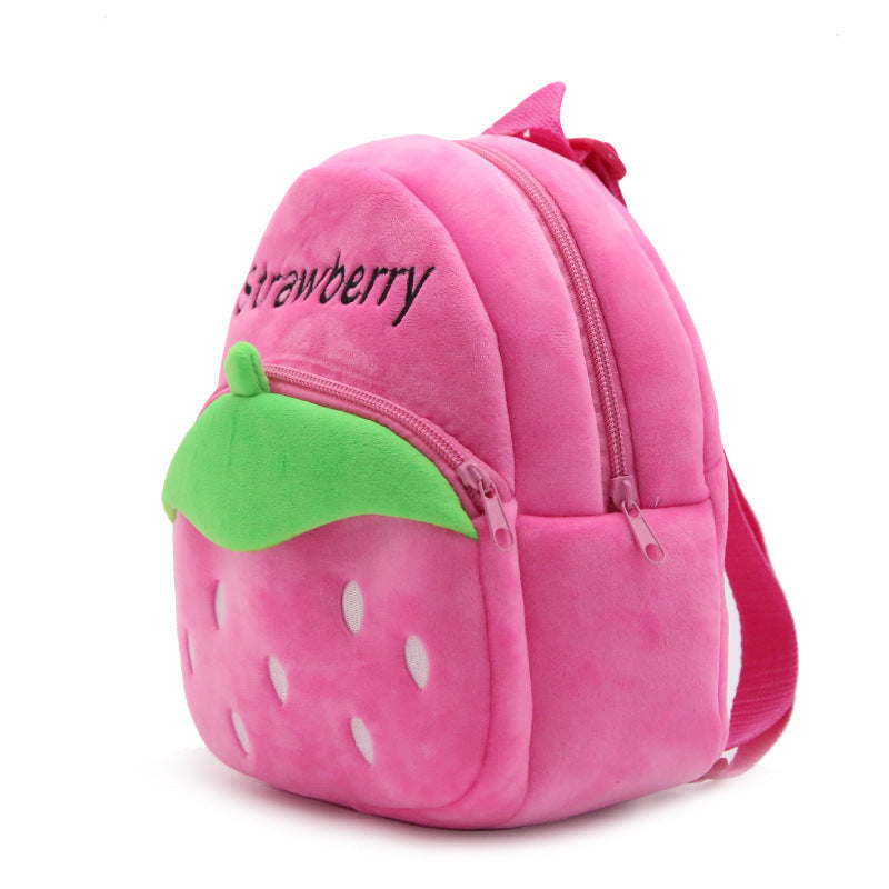 Children baby backpack young strawberry nursery