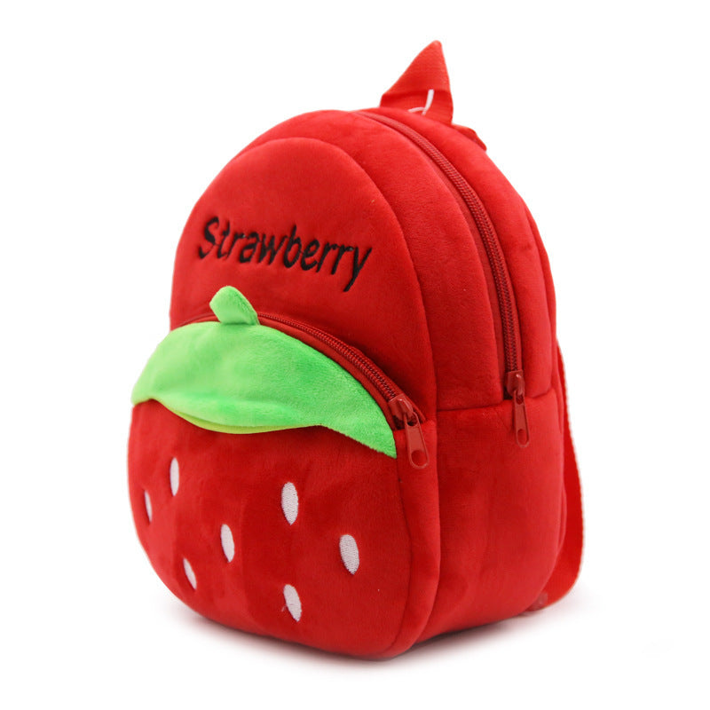 Children baby backpack young strawberry nursery